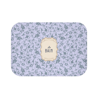 Le Bain LILAC Floral Bath Mat | Elegant French Bathroom Decor
