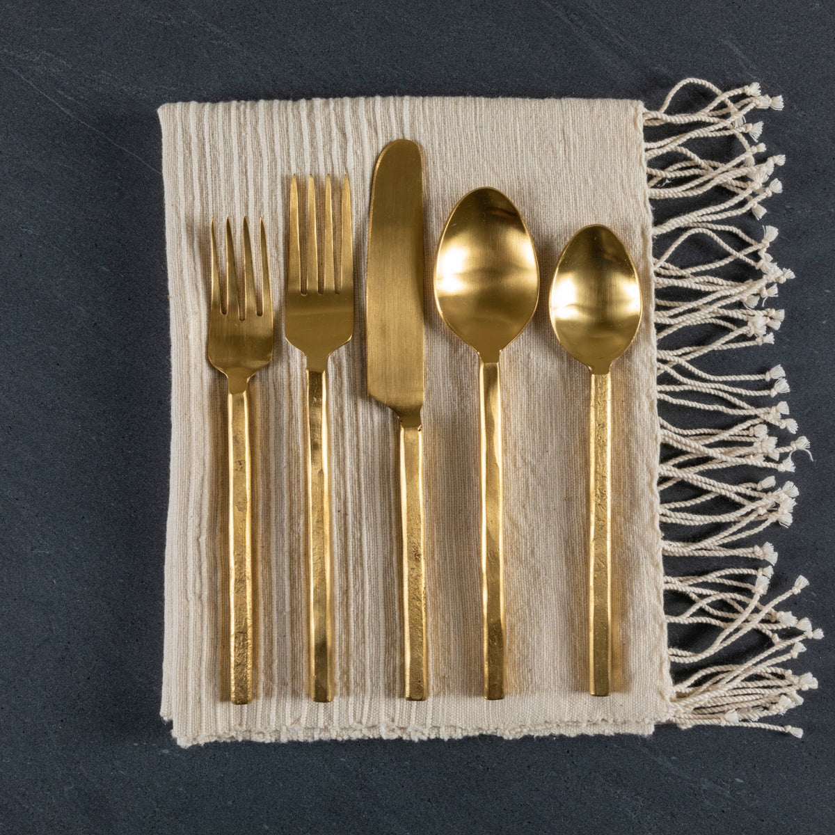 Azura Flatware Set, Gold