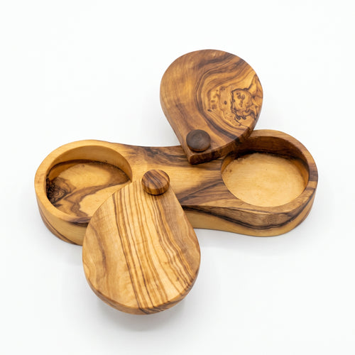 Olive Wood Spice Box | Artisan Kitchen & Home Accent