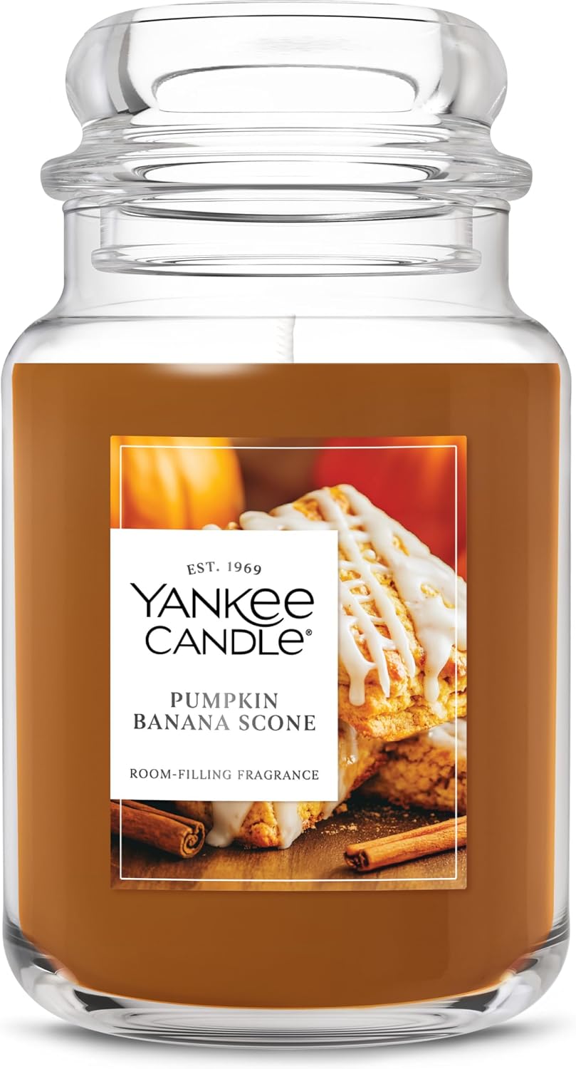 Yankee Candle Spiced Pumpkin Scented Candle, 22oz Large Jar