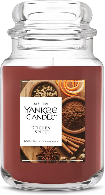 Yankee Candle Spiced Pumpkin Scented Candle, 22oz Large Jar