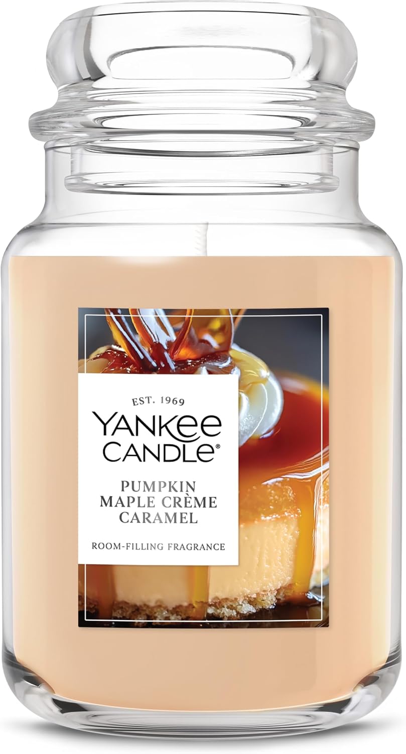 Yankee Candle Spiced Pumpkin Scented Candle, 22oz Large Jar