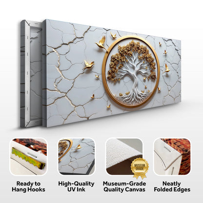 3D Celtic Tree of Life Wall Art - White