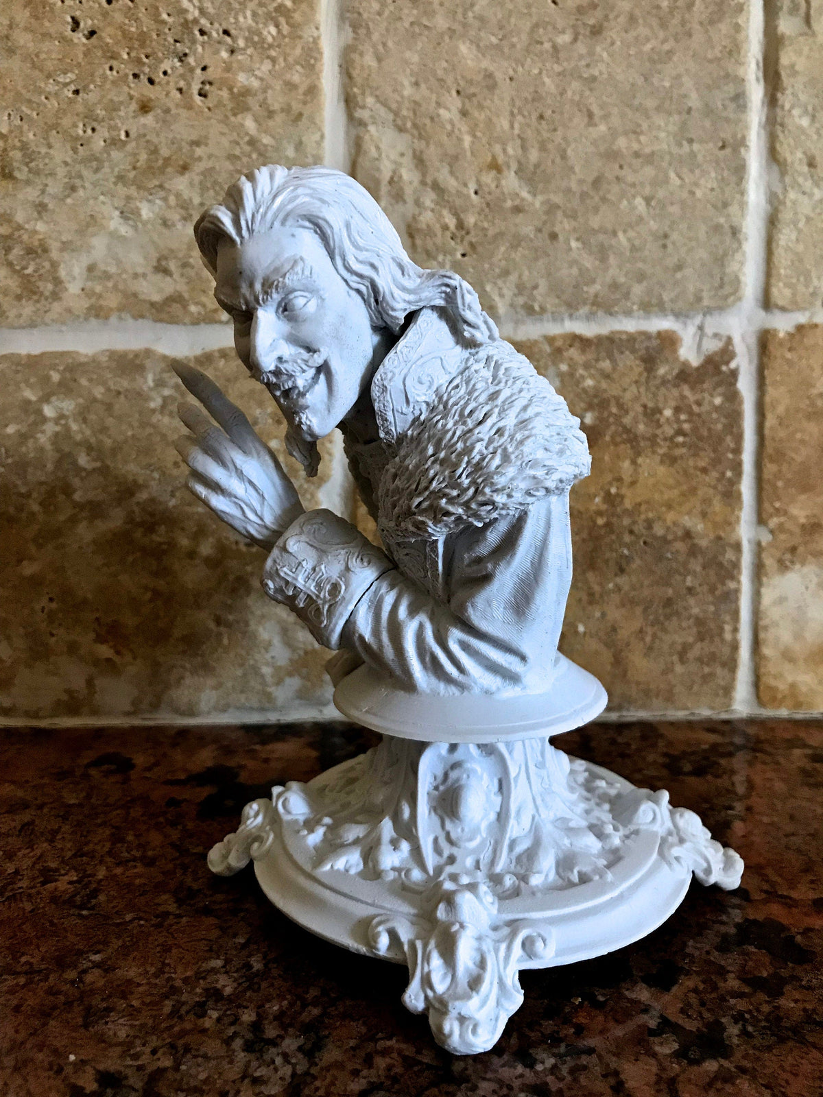 Dracula: Vlad the Impaler Bust | Legendary Vampire Figurine | Victorian Gothic Undead Creature | Dark Art Gift and Spooky Home Decor