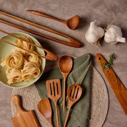 Teak Padma Sauce Ladle