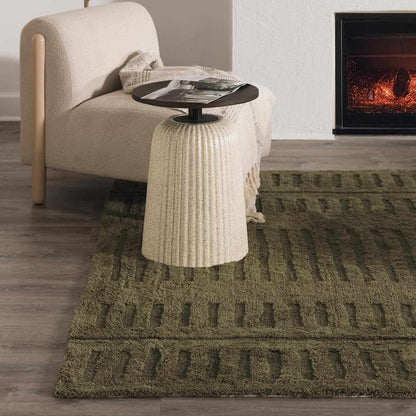 Washable Wool Rug - Green - Clearance