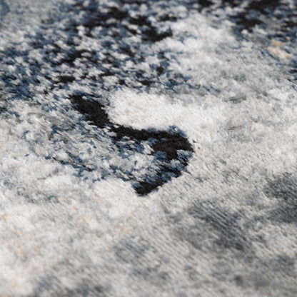 Kirkland Dark Blue Marble Rug
