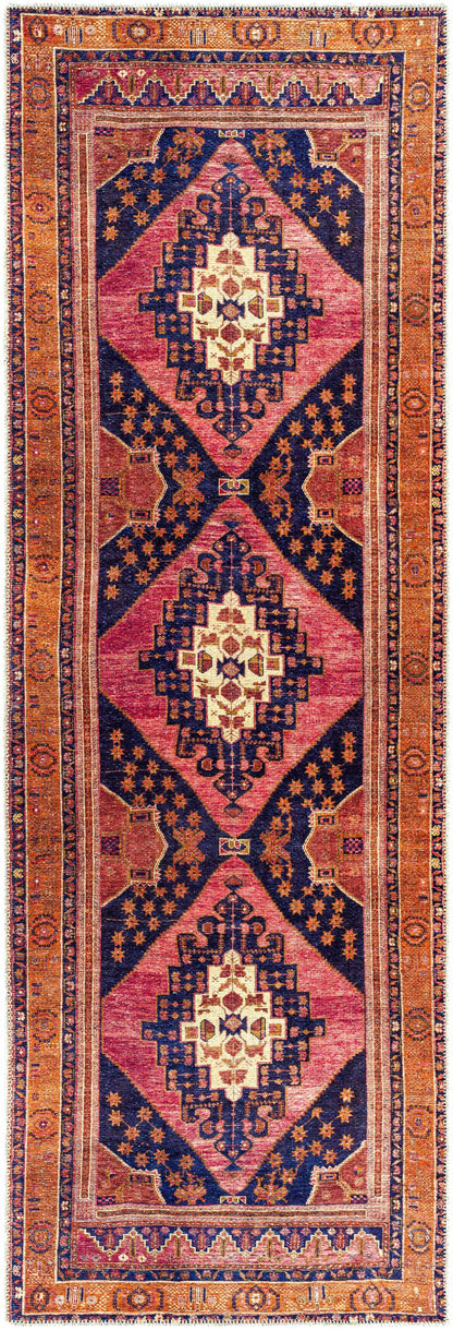 Malamote Vintage Flat Pile Washable Rug