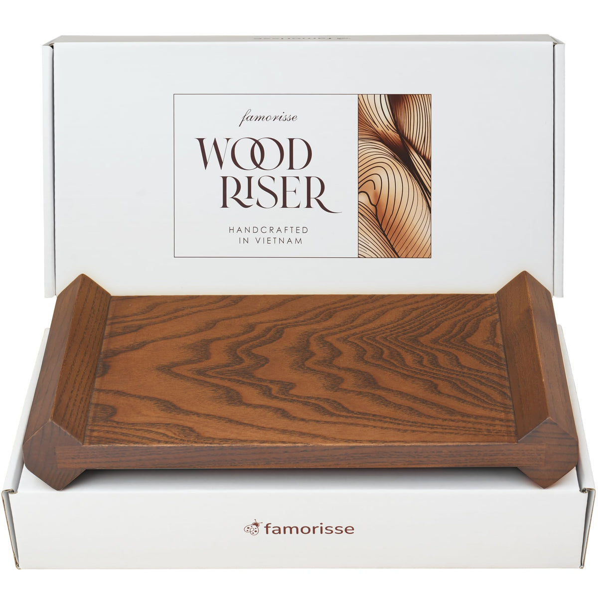 Walnut Wood Riser | Modern Home Décor Stand
