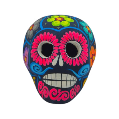 Alebrije Sugar Skull Figurine | Floral Mexican Folk Art