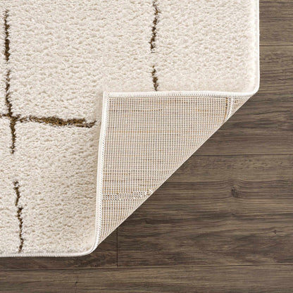 Koume Ivory & Brown Area Rug