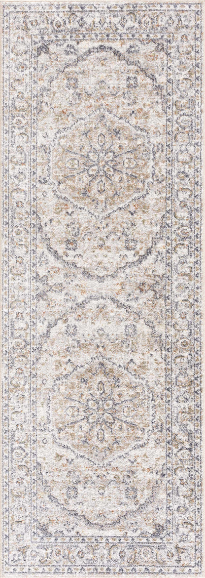 Hiti Cream Flat Pile Washable Rug