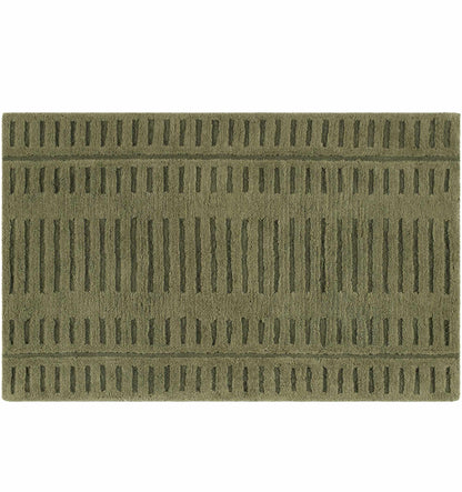 Washable Wool Rug - Green - Clearance